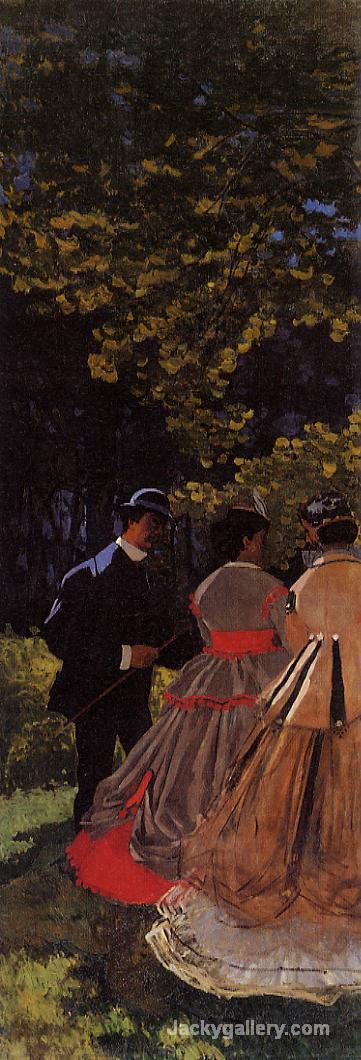 Lunch on the Grass, Left Panel by Claude Monet paintings reproduction